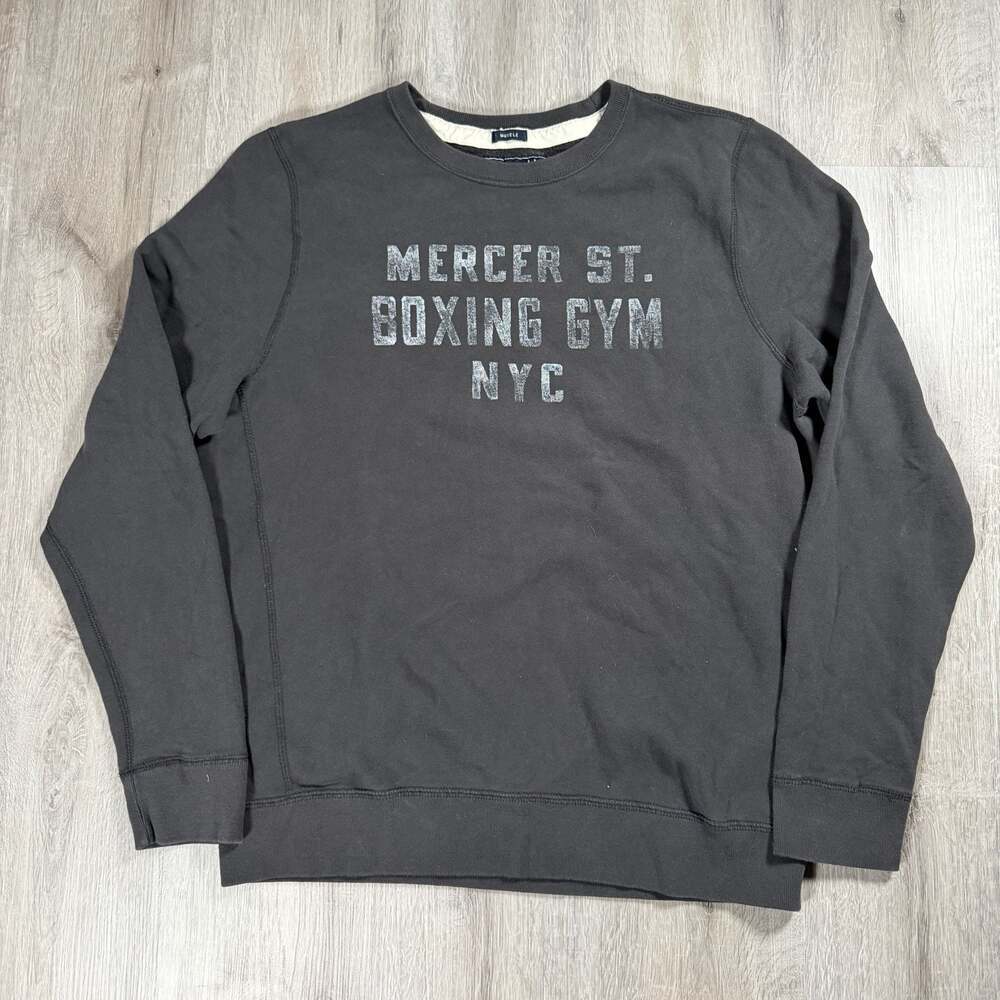 Mens Y2K Abercrombie & Fitch Mercer St. Boxing Gym NYC Crewneck Sweatshirt